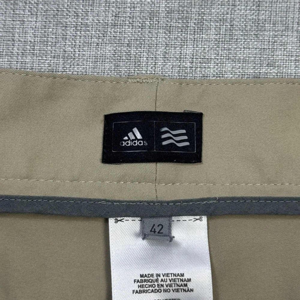 Adidas Golf Chino Shorts Mens 42 Beige Polyester Performance 10